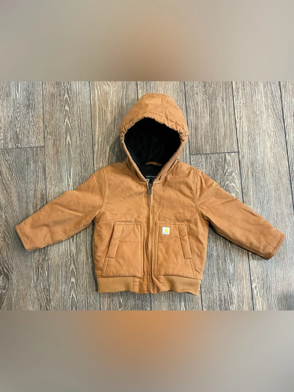 Carhartt Boys 2T Brown Quilted Lined Jacket